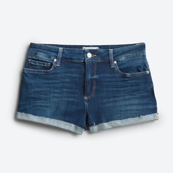 PAIGE Jimmy Jimmy Raw Hem Cuffed Short - Picture 1 of 7